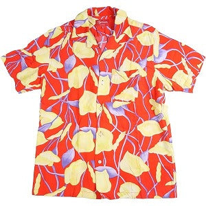 SUPREME シュプリーム 18SS Lily Rayon Shirt Red 半袖シャツ 赤 Size