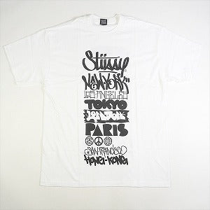 STUSSY ステューシー ×123klan World Tour White Tシャツ 白 Size 【L】 【新古品・未使用品】 20779190