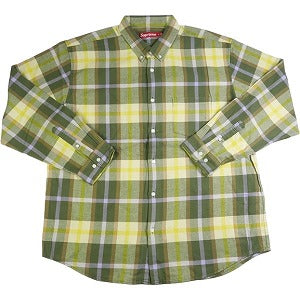 SUPREME シュプリーム 23AW Plaid Flannel Shirt Green 長袖