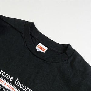 SUPREME シュプリーム 19AW Inc. Tee Black Tシャツ 黒 Size 【L】 【新古品・未使用品】 20782374