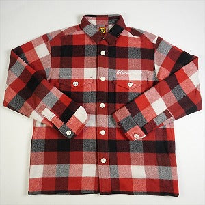 HUMAN MADE CRAZY CHECK L/S SHIRT RED Sシャツ種類ネルシャツ
