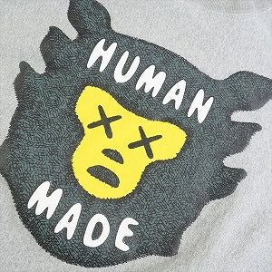 HUMAN MADE ヒューマンメイド ×KAWS 21AW SWEATSHIRT #1 Grey クルーネックスウェット 灰 Size 【L】 【中古品-良い】 20784534