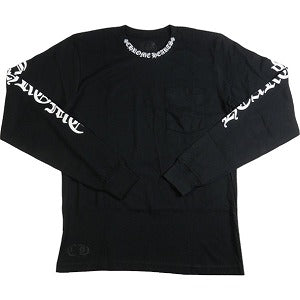 CHROME HEARTS クロム・ハーツ NECK LOGO LS POCKET TEE BLACK ロンT ...