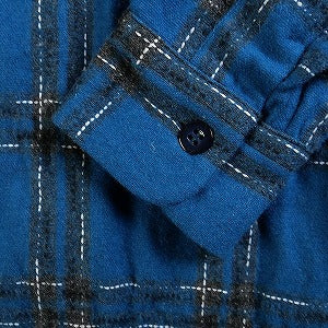 SubCulture サブカルチャー WOOL CHECK SHIRT BLUE 長袖シャツ 青 Size 【2】 【中古品-良い】 20785046