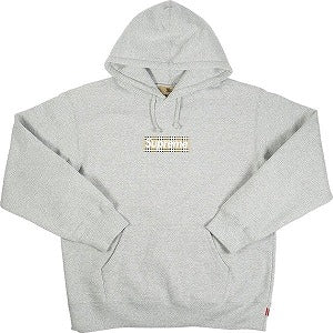 SUPREME シュプリーム ×Burberry 22SS Box Logo Hooded Sweatshirt Heather Grey ボックスロゴパーカー 灰 Size 【L】 【新古品・未使用品】 20785655