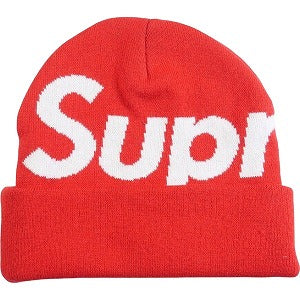 Supreme Big Logo Beanie FW19 Red 赤 新品未使用帽子 - suisse