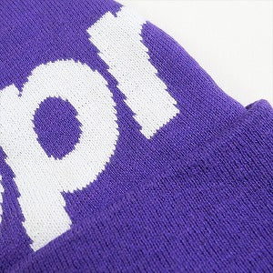 SUPREME シュプリーム 23AW Big Logo Beanie Dark Purple ビーニー 紫 Size 【フリー】 【中古品-ほぼ新品】 20786566