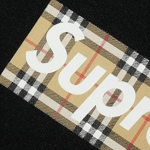 SUPREME シュプリーム ×Burberry 22SS Box Logo Hooded Sweatshirt Black ボックスロゴパーカー 黒 Size 【XL】 【新古品・未使用品】 20788064