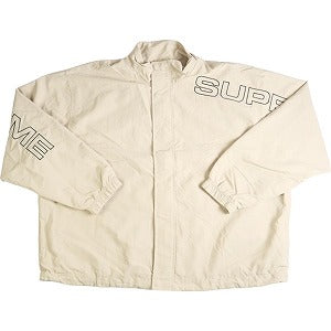 SUPREME シュプリーム 23AW Spellout Embroidered Track Jacket Sand トラックジャケット サンド Size 【L】 【中古品-良い】 20788404