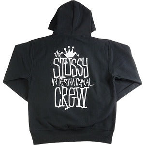 STUSSY ステューシー 24SS CROWN INTERNATIONAL HOODIE Black スウェットパーカー 黒 Size 【XL】  【新古品・未使用品】 20789374