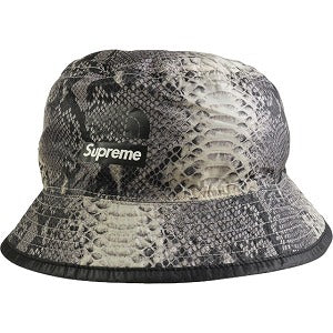 SUPREME シュプリーム ×The North Face 18SS Snakeskin Packable Reversible Crusher Hat Black クラッシャーハット 黒 Size 【フリー】 【中古品-ほぼ新品】 20789518